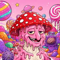 Oozlings #1422, Mushroom Head · Candy Planet