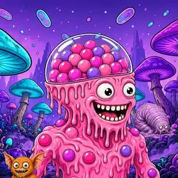 Oozlings #1427, Gumball Brain · Fungus Forest