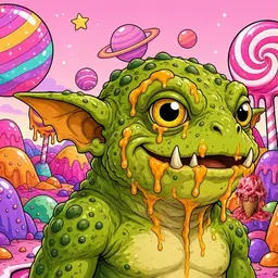 Oozlings #1454, Toad Goblin · Candy Planet