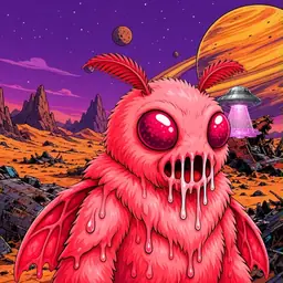 Oozlings #1475, Mutated Mutant Moth · Ship Junkyard