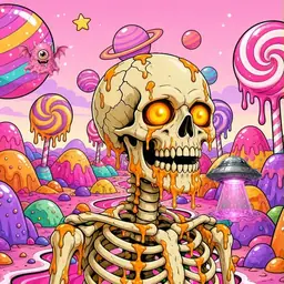 Oozlings #1476, Skull · Candy Planet