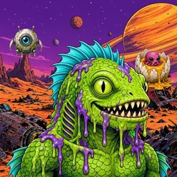 Oozlings #1478, Swamp Fish · Ship Junkyard