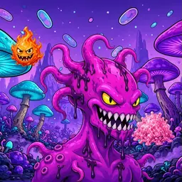 Oozlings #1493, Squid · Fungus Forest