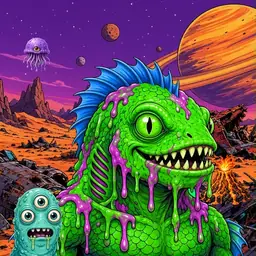 Oozlings #1496, Mutated Swamp Fish · Ship Junkyard
