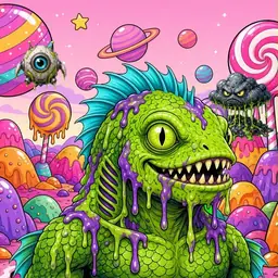 Oozlings #1500, Swamp Fish · Candy Planet