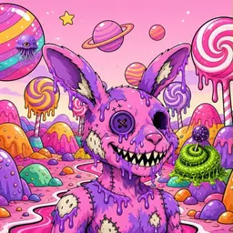 Oozlings #1501, Zombie Bunny · Candy Planet