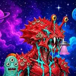 Oozlings #1508, Crab · Void Nebula