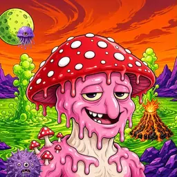Oozlings #152, Mushroom Head · Acid Lake