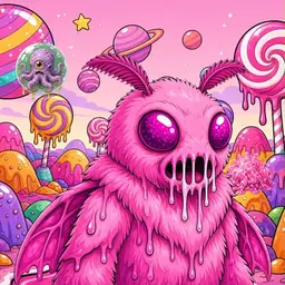 Oozlings #1530, Mutant Moth · Candy Planet