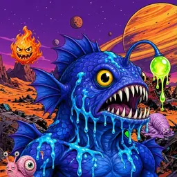 Oozlings #1531, Anglerfish · Ship Junkyard