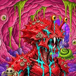 Oozlings #1537, Crab · Flesh Cave