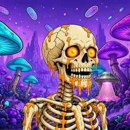 Oozlings #1543, Skull · Fungus Forest