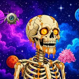 Oozlings #1547, Skull · Void Nebula