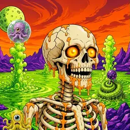 Oozlings #1555, Skull · Acid Lake