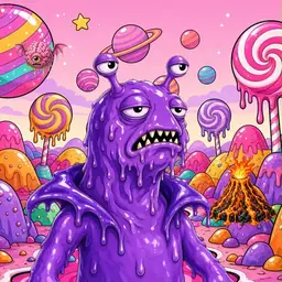 Oozlings #1557, Slug · Candy Planet