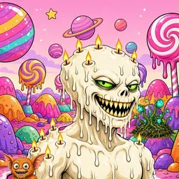 Oozlings #1558, Candle Wax · Candy Planet