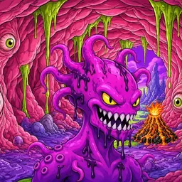 Oozlings #1559, Squid · Flesh Cave
