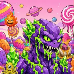 Oozlings #1578, Crystal Rock · Candy Planet