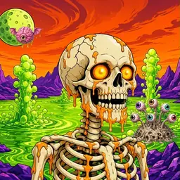 Oozlings #1587, Skull · Acid Lake