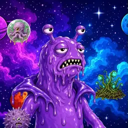 Oozlings #1588, Slug · Void Nebula