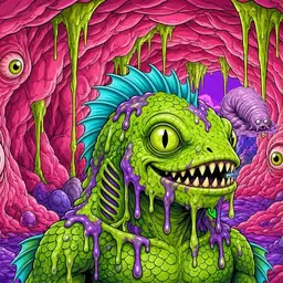 Oozlings #1608, Swamp Fish · Flesh Cave