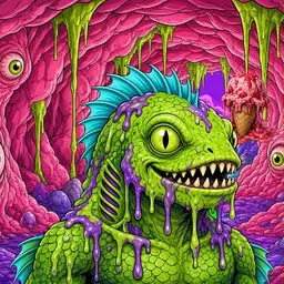 Oozlings #1611, Swamp Fish · Flesh Cave