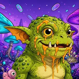 Oozlings #1612, Toad Goblin · Fungus Forest