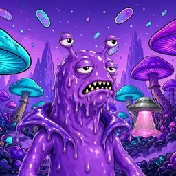 Oozlings #1618, Slug · Fungus Forest