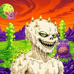 Oozlings #1620, Candle Wax · Acid Lake