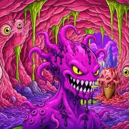 Oozlings #1626, Squid · Flesh Cave