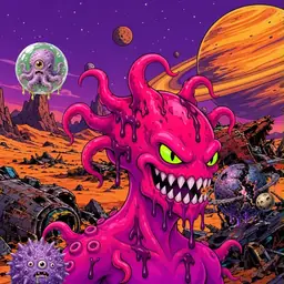 Oozlings #1635, Mutated Squid · Ship Junkyard