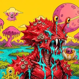 Oozlings #1639, Crab · Turquoise Swamp