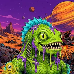 Oozlings #165, Swamp Fish · Ship Junkyard