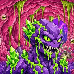 Oozlings #1661, Crystal Rock · Flesh Cave