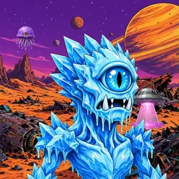 Oozlings #1675, Ice Cyclops · Ship Junkyard