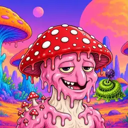 Oozlings #1686, Mushroom Head · Mushroom Desert