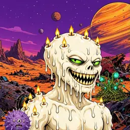 Oozlings #1710, Candle Wax · Ship Junkyard