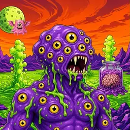 Oozlings #1716, Eyeball Cluster · Acid Lake