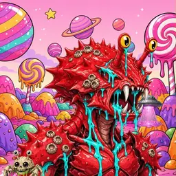 Oozlings #1731, Crab · Candy Planet