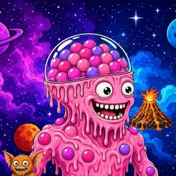 Oozlings #1732, Gumball Brain · Void Nebula