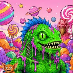 Oozlings #1739, Mutated Swamp Fish · Candy Planet