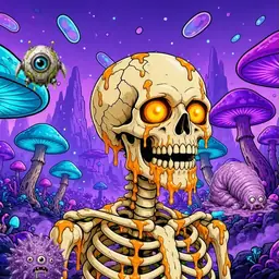 Oozlings #1747, Skull · Fungus Forest
