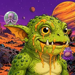 Oozlings #1755, Toad Goblin · Ship Junkyard