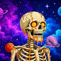 Oozlings #1767, Skull · Void Nebula