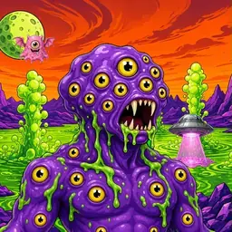 Oozlings #1775, Eyeball Cluster · Acid Lake