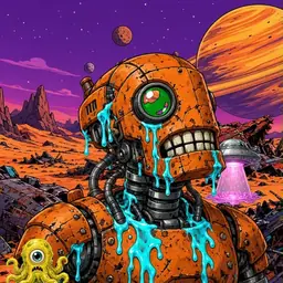 Oozlings #1780, Rusty Robot · Ship Junkyard