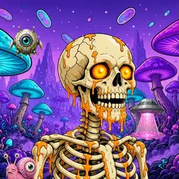 Oozlings #1781, Skull · Fungus Forest
