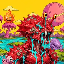 Oozlings #1789, Crab · Turquoise Swamp