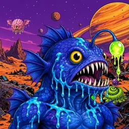 Oozlings #1798, Anglerfish · Ship Junkyard