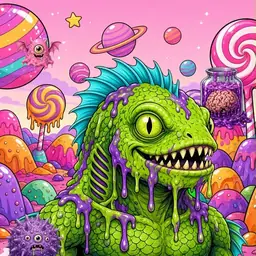 Oozlings #1800, Swamp Fish · Candy Planet